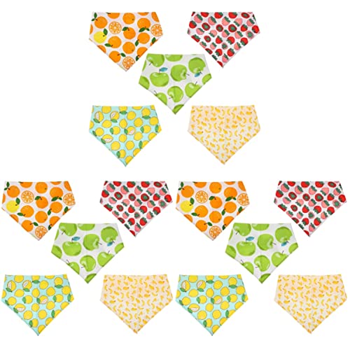 Beaupretty 3er-Set Hundehalstuch Mit Fruchtmuster Haustier-speicheltuch Haustierschal Für Katzen Und Hunde Atmungsaktiv Bequem Verstellbar 5 Stück X 3 von Beaupretty