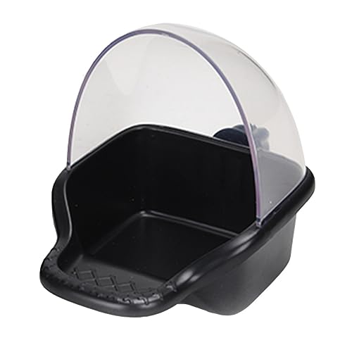 Beaupretty Papageien-futterspender Auslaufsichere Badewanne Vogelbadewanne Schüssel Für Ziervögel Auslaufsichere Vogelbadewanne Vogelfutterbox Für Papageien Spatzen von Beaupretty
