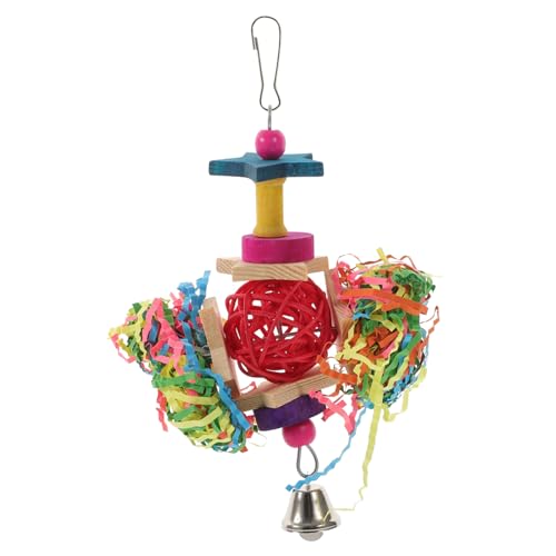 Beaupretty 1stück Mehrfarbiges Papageien-kauspielzeug Spielzeug Für Vögel Geeignet Für Papageien Und Kleine Nager Fördert Zahngesundheit Einfache Installation Farbe Zufällig von Beaupretty