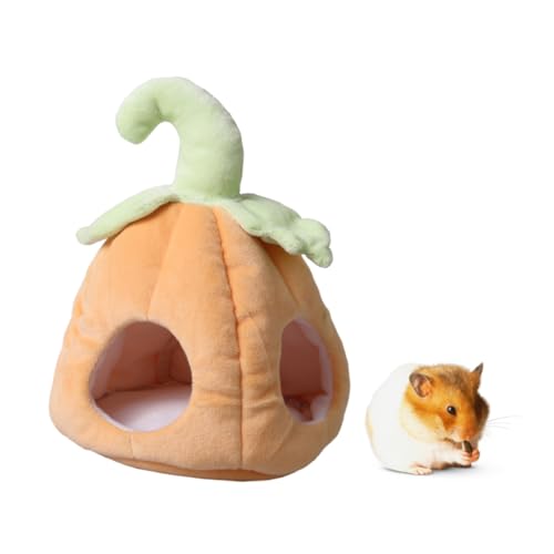 Beaupretty Mini-haustierbett Gemütliches Warmes Nest Für Hamster Eichhörnchen Mäuse Ratten Weich Für Den Außenbereich Bezauberndes Kürbis-Design von Beaupretty