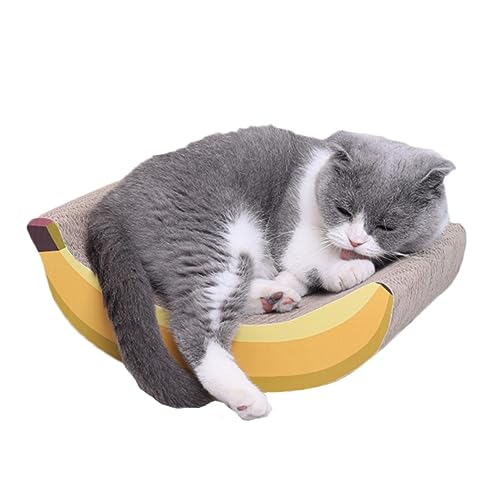 Beaupretty 1stk Banana Corrugated Cat Kratzbaum Katzenkratzteppich Katzenkratzkarton Katzenkarton Kratzunterlage Aus Pappe Für Katzen Kätzchen Kratzbaum Katzenkratzer Katzenspielzeug von Beaupretty