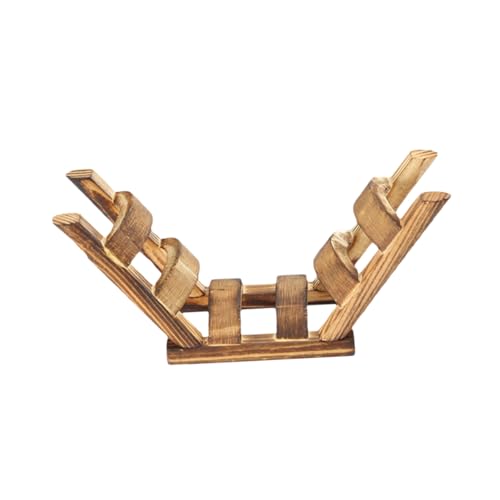 Beaupretty 1Stk Hamsterleiterbrücke Schildkröte Spielzeug Biegbare Hamsterleiter nager Spielzeug kleintierspielzeug Spielzeuge lustige Holzbrücke kleine Vogelkletterbrücke von Beaupretty