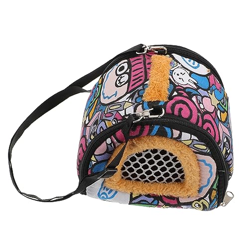 Beaupretty Reisen Sie mit Ihrem Haustier Hamster-Rucksack Tragbare Hamstertasche Plüsch-Canvas Outdoor-meerschweinchen-Beutel Luftloch für Die von Beaupretty