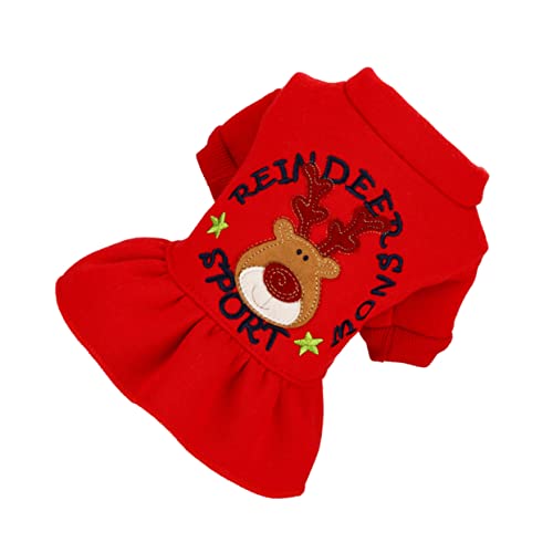 Beaupretty Welpenkleid Weihnachtsthema Elchmuster Hunderock Haustierkleidung Zum Spazierengehen Joggen Bequem Stilvoll Beaupretty Welpenkleid Weihnachtsthema Elchmuster Hunderock Haustierkleidung Zum Spazierengehen Joggen Bequem Stilvoll von Beaupretty