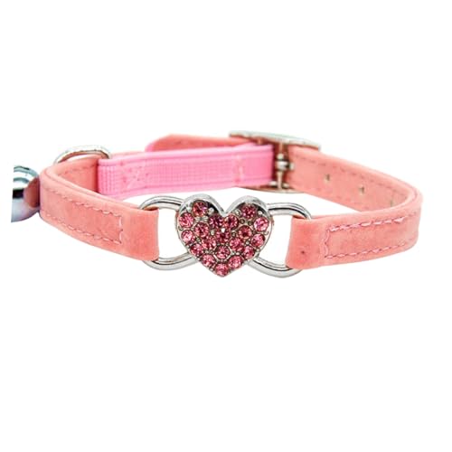 Beaupretty Verstellbares Katzenhalsband mit Strass- Glöckchen Katzenhalskette für Im Freien von Beaupretty