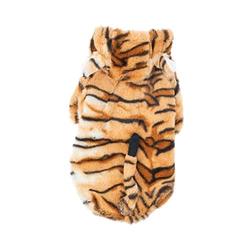 Beaupretty Haustier Hund Halloween Pullover Tiger Druck Transformation Anzug Warme Mantel Für Hunde Haustier Kleidung Hund Warme Mantel von Beaupretty