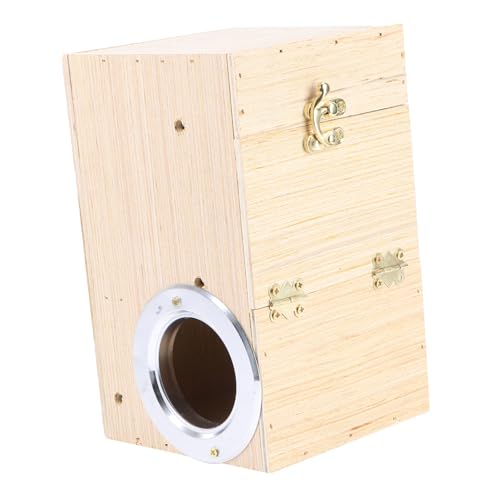 Beaupretty 1stk Vogelzuchtbox Hängendes Vogelhaus Bluebird- Futterbehälter Für Sittiche Vogelbett Für Käfig Nistkästen Vogel Für Sittiche Holzzuchtkoffer Hölzern Langen Schwanz Container von Beaupretty