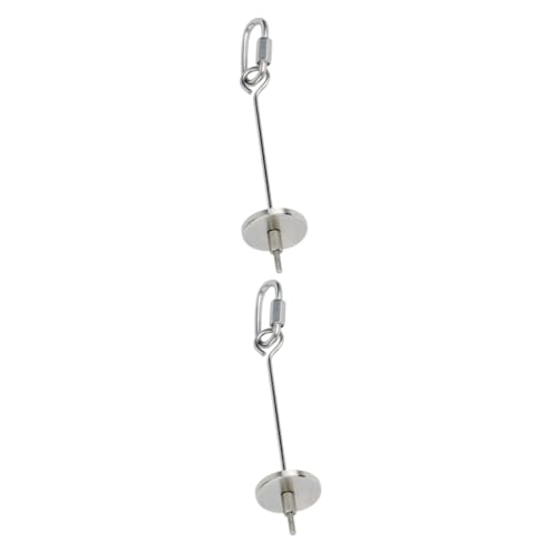 Beaupretty 2 Stück Papageienfutterhalter Obst- Und Gemüsehalter Aus Edelstahl Vogelkäfig-zubehör Für Einfachen Zugriff Und Wiederverwendbar Beaupretty 2 Stück Papageienfutterhalter Obst- Und Gemüsehalter Aus Edelstahl Vogelkäfig-zubehör Für Einfachen Zugriff Und Wiederverwendbar von Beaupretty