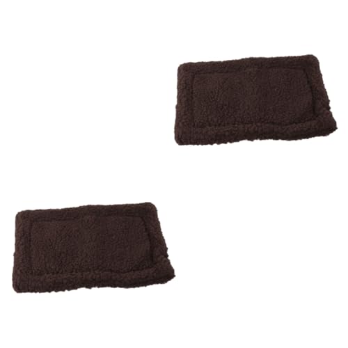 Beaupretty 2 Pcs 30x20cm Hamster Bett Warme Kissen Haustier Schlaf Matte Weiche Pad Für Tiere Grau von Beaupretty