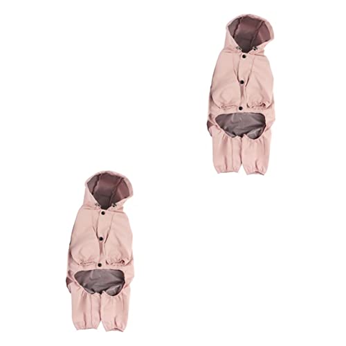 Beaupretty 2St Regenmantel für Haustiere Hunderegenjacke mit Kapuze rosafarbene Kleidung Welpe übergroßer Hoodie Kleider Hund wasserdichter Mantel wasserdichte Kleidung für Hunde Hündchen psm Beaupretty 2St Regenmantel für Haustiere Hunderegenjacke mit Kapuze rosafarbene Kleidung Welpe übergroßer Hoodie Kleider Hund wasserdichter Mantel wasserdichte Kleidung für Hunde Hündchen psm von Beaupretty