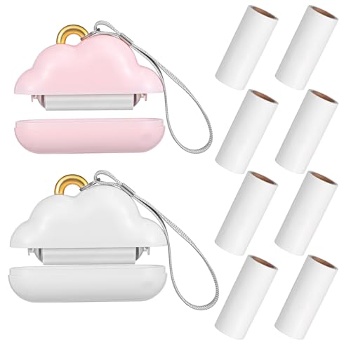 Beaupretty 2 Stück Mini-Fusselrolle Tierhaarentferner Mit 30 Nachfüllpackungen Fusselrolle Reisegröße Klebriger Kleiner Haarentferner Für Die Tasche von Beaupretty