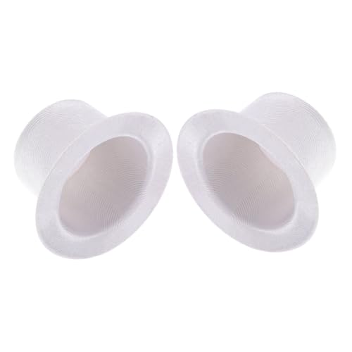 Beaupretty 2 Stück Mini Top Hats für Bastelprojekte Kleine Schneemannhüte für DIY Puppen Haustieraccessoires für Weihnachtsfeiern Festliche Dekorationen von Beaupretty