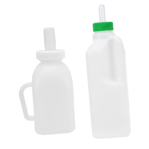 Beaupretty 2 Stück Professionelle Kunststoff Ziegenmilchflaschen Kapazität Robuste Sauger mit Beißschutz Praktische Milchflaschen für Lämmer und Kleintiere Zeitsparend und Langlebig für von Beaupretty