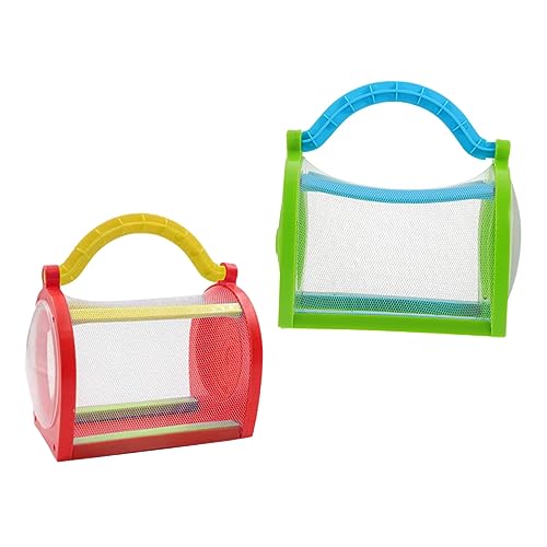 Beaupretty 2 Stück Teiliges Tragbares Insektenbeobachtungs mit Atmungsaktivem Kunststoffkäfig Leichter Käfig für Schmetterlingshabitat für Outdoor Naturerkundung und Zufällige Farbe von Beaupretty