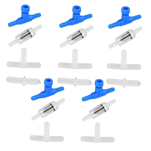 Beaupretty 20St Aquarium Luftverteiler Luftschlauchverteiler Steuerventil Luftpumpe Luftstromteiler für Aquarien Luftleitungsarmaturen Schlauchsplitter Aquariumzubehör Pipeline Spender von Beaupretty