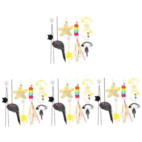 Beaupretty 4 Sets Interaktives Katzenschaukelspielzeug Mit Kätzchenseilglocke Weichem Plüsch Sicher Für Krallen Und Zähne Katzen-hängespielzeug Für Die Tür 6 Stück * 4 Beaupretty 4 Sets Interaktives Katzenschaukelspielzeug Mit Kätzchenseilglocke Weichem Plüsch Sicher Für Krallen Und Zähne Katzen-hängespielzeug Für Die Tür 6 Stück * 4 von Beaupretty