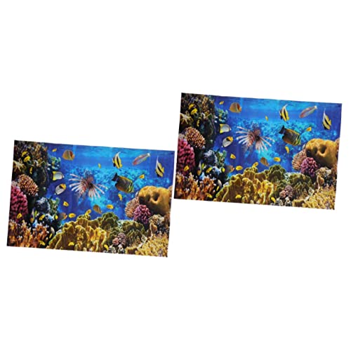 Beaupretty 2stücke Aquarium Aufkleber Doppelseitige wasserdichte Und Dicke Glasdekoration Für Fischkästen Unterwasserlandschaft Mit Lebendigen Farben Für Aquarien Und Dekoration Beaupretty 2stücke Aquarium Aufkleber Doppelseitige wasserdichte Und Dicke Glasdekoration Für Fischkästen Unterwasserlandschaft Mit Lebendigen Farben Für Aquarien Und Dekoration von Beaupretty