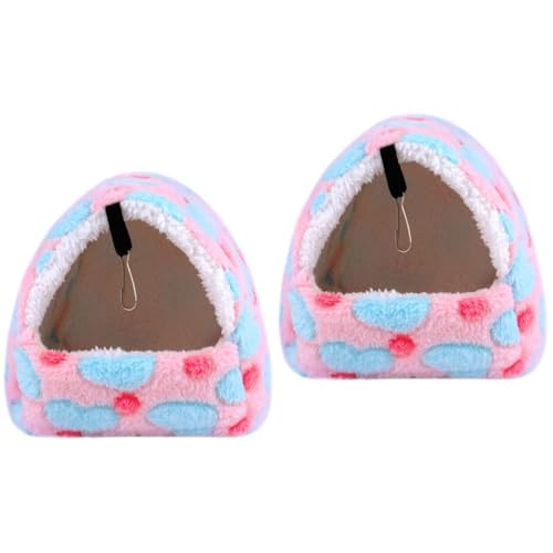 Beaupretty 2 Stücke Warme Haustier Bett Hängen Tier Hängematte Für Montieren Komfortable Hamster Bett Mit Zubehör Für Käfige von Beaupretty