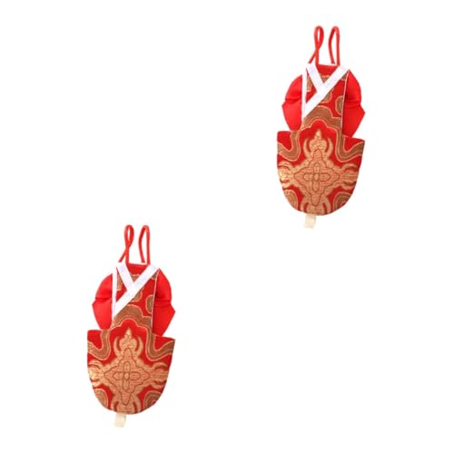 Beaupretty 2 Stücke Papagei Haustier Kleid Haustier Windel Vogel Hose Haustier Fluganzug Kleidung Für Sittich Nymphensittich L Größe Rot Elegante Bowknot von Beaupretty