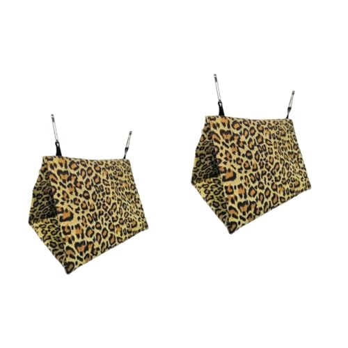 Beaupretty 2stücke Hängendes Schlafbett Für Kleine Vögel Baumwoll-hängematte Für Papageien Und Andere Haustiere Zufällige Farbe Und Stil Als Rückzugsort Im Käfig von Beaupretty
