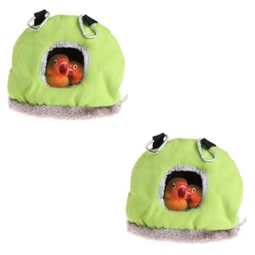 Beaupretty 2stücke Vogel-hängemattenbett Für Kleine Haustiere Und Gemütlich Für Wellensittiche Und Hamster Grün Kleine von Beaupretty