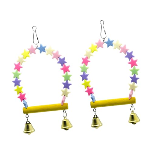 Beaupretty 2 Stücke Papagei Vogel Spielzeug Natürliche Holz Schaukel Spielzeug Schaukel Brücke Pet Ausbildung Leiter Sicheres Zubehör Für Vögel von Beaupretty