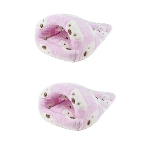 Beaupretty 2stücke Kleintierbett Fleece Für Meerschweinchen Und Hamster Warmes Schlafnest Für Kleine Haustiere Abnehmbar Und Klein Für Winter von Beaupretty