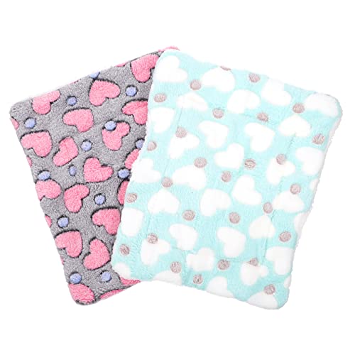 Beaupretty 2st Hamster Pad Kleines Tier Warmes Bett Mini Hamsterbett Hamster Warmes Nestunterlage Für Kleine Haustiere Kaninchen Warmes Bett Behaart Korallenvlies Kaninchenkäfig von Beaupretty