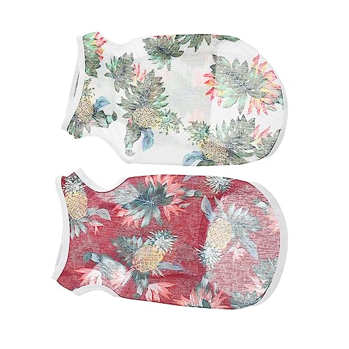 Beaupretty 2stücke Katzenkostüm Atmungsaktive Tierbekleidung Für Kleine Hunde Und Katzen Für Kostümpartys Leicht Und Farbenfroh Pineapple Pineapple von Beaupretty