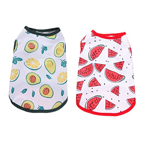 Beaupretty 2-teiliges Hunde-kühlwesten-ärmelloses Haustier-Shirt Mit Fruchtigem Aufdruck Bequemes Und Atmungsaktives Hundebekleidungszubehör Für Hunde Beaupretty 2-teiliges Hunde-kühlwesten-ärmelloses Haustier-Shirt Mit Fruchtigem Aufdruck Bequemes Und Atmungsaktives Hundebekleidungszubehör Für Hunde von Beaupretty