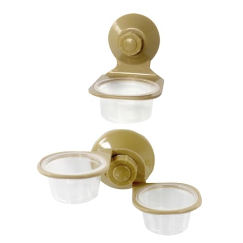 Beaupretty 2-teiliges -Set für Futter- und Wassernäpfe für Reptilien Eidechsen Schlangen Schildkröten Fütterungs- und Trinkschale für Einfache Installation von Beaupretty