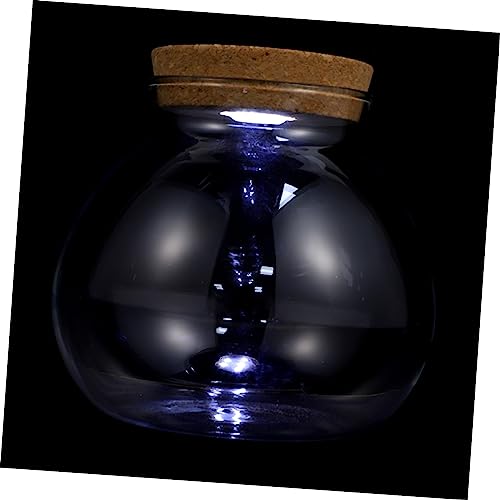 Beaupretty 2st Landschaftsflasche Aquarium Rundes Glasgefäß Ökologisches Displayglas Mini Maurer Terrarienschale Wohnkultur Terrarium-kit Led Glas Mit Hohem Borosilikatgehalt Weiß Mason 3D von Beaupretty