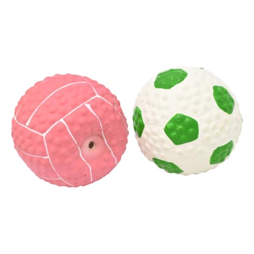 Beaupretty 2st Spielzeugball Hund Wirft Ball Welpen Beißen Bälle Zahnreinigungsspielzeug Für Haustiere Quietschendes Schlepperspielzeug Für Hunde Hundegummi Emulsion Hündchen Puzzle von Beaupretty