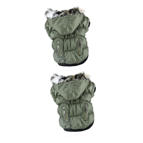 Beaupretty 2stücke Pet Dog Coat Für Herbst Und Winter Grüner S-förmiger Warmer Hundemantel Für Kleine Hunde Und Welpen Für Kaltes Wetter Und Outdoor-aktivitäten Beaupretty 2stücke Pet Dog Coat Für Herbst Und Winter Grüner S-förmiger Warmer Hundemantel Für Kleine Hunde Und Welpen Für Kaltes Wetter Und Outdoor-aktivitäten von Beaupretty