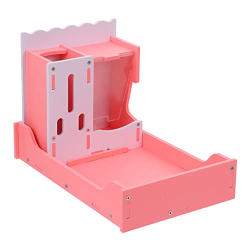 Beaupretty Hamster Futter Und Wasserstation Mit Integrierter Toilette Für Kleine Haustiere Stickstoffflasche Und Futterspender Für Degu Meerschweinchen Und Igel Kirschblütenrosa von Beaupretty