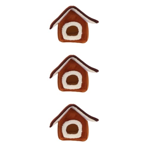 Beaupretty 3 Stück Meerschweinchen Hamster Warme Höhle Haustier Nest Bett Attraktives Design Für Kalte Tage von Beaupretty