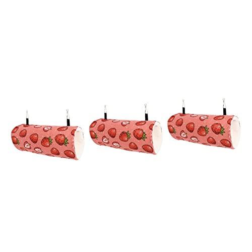 Beaupretty Spielzeug 3 STK Hamster Tunnel Plüsch Warmes Schlafbett für Haustiere Kaninchenspielzeug Hasenspielzeug Hamsterhausbett Hamster hängendes Schlafbett behaart Haustierbett Spielzeuge von Beaupretty