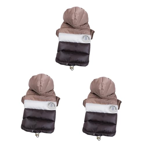 Beaupretty 3-teiliges Warmes Haustier-Outfit Weiche Hundeweste Aus Baumwolle Für Hunde Bequeme Hundejacke Für Im Freien Modische Haustierkostümweste von Beaupretty