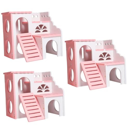 Beaupretty 3 STK Haustier Kabine Holzspielzeug Spielzeug für Rennmäuse Spielzeuge Hamsterkäfig Hamsterhaus aus Holz Klettern Kleine Tiere Hamsternest Meerschweinchen Ökologisches Holz Rosa Beaupretty 3 STK Haustier Kabine Holzspielzeug Spielzeug für Rennmäuse Spielzeuge Hamsterkäfig Hamsterhaus aus Holz Klettern Kleine Tiere Hamsternest Meerschweinchen Ökologisches Holz Rosa von Beaupretty