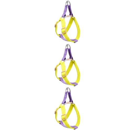 Beaupretty 3 STK Hundegeschirr in Farbe Tanktops Verstellbares Haustier Brustkleidung Für Hunde Geschirr Für Welpen Anti Brechen Violett Gepolstert Reisen Polyesterband Beaupretty 3 STK Hundegeschirr in Farbe Tanktops Verstellbares Haustier Brustkleidung Für Hunde Geschirr Für Welpen Anti Brechen Violett Gepolstert Reisen Polyesterband von Beaupretty