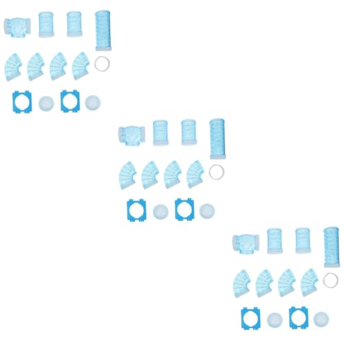 Beaupretty 3 Sätze Hamsterpfeife Rattenkäfig Kleine Transportbox Für Katzen Rennmaus Essen Kaninchenkäfig Drinnen Meerschweinchen-Tunnel Tier Stifte Hamsterkäfig Eichhörnchen Plastik von Beaupretty