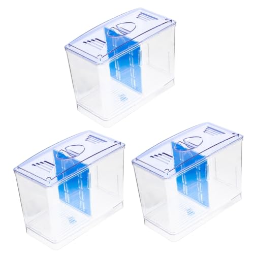 Beaupretty 3Er-Box Betta Tank Isolationsbox Set zum Brüten von Artemia Fischzuchtbecken für den Haushalt Aquarium Fisch-Isolationsbehälter Garnelenaufzuchtbehälter Miniatur Terrarium Trennbox von Beaupretty