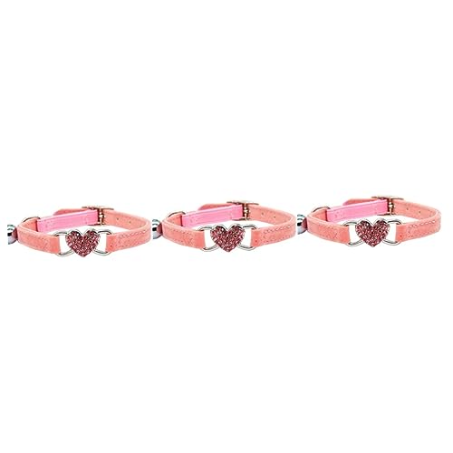 Beaupretty 3 Stück Strass Katzenkette Katzenhalsband Verstellbares Katzenhalsband Katzenhalskette Kätzchenhalsband Kätzchenzubehör Katzenhalsband Mit Glöckchen Katzenzubehör von Beaupretty