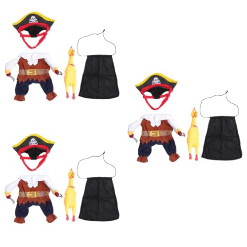 Beaupretty 3-teiliges Set Lustiges Hunde-Halloween-kostüm Haustier-stoffset Transformierte Hundekleidung Einfach Anzuziehendes Katzenkostüm Haustier-piratenanzug Beaupretty 3-teiliges Set Lustiges Hunde-Halloween-kostüm Haustier-stoffset Transformierte Hundekleidung Einfach Anzuziehendes Katzenkostüm Haustier-piratenanzug von Beaupretty