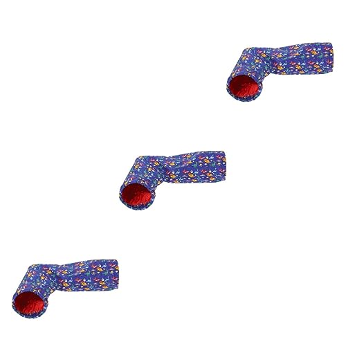 Beaupretty 3St Hamster-Tunnelnest Hamster Tunnel kleintierhaus Hamster Versteck Kleintier Schlafhöhle Kleintier Schlafplatz atmungsaktiv Haustier Käfig Spielzeug Meerschweinchen Stoff von Beaupretty