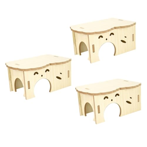 Beaupretty 3St Hamsternest aus Holz Hamsterhaus Holz Hasenspielzeug Spielzeuge deko Hamsterverstecke Plattformen zum Verstecken von Hamstern kleines Haustier Chinchilla Kleine Tiere Holzhaus Beaupretty 3St Hamsternest aus Holz Hamsterhaus Holz Hasenspielzeug Spielzeuge deko Hamsterverstecke Plattformen zum Verstecken von Hamstern kleines Haustier Chinchilla Kleine Tiere Holzhaus von Beaupretty