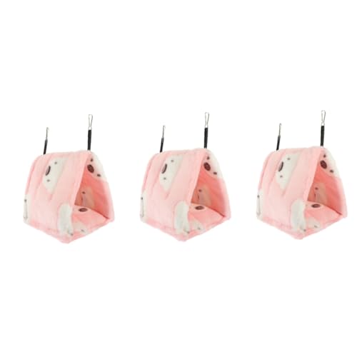Beaupretty 3 Stücke Haustier Zwinger Für Tiere Eichhörnchen Hamster Bett Weiche Baumwolle Nest Hamster Hideaway Warme Geräumige von Beaupretty
