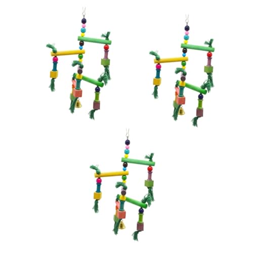 Beaupretty 3-teiliges Vogelschaukel-kletterspielzeug-Set Für Papageien Für Spaß Und Bewegung Sicher Für Vögel Papageien Nymphensittiche Beaupretty 3-teiliges Vogelschaukel-kletterspielzeug-Set Für Papageien Für Spaß Und Bewegung Sicher Für Vögel Papageien Nymphensittiche von Beaupretty