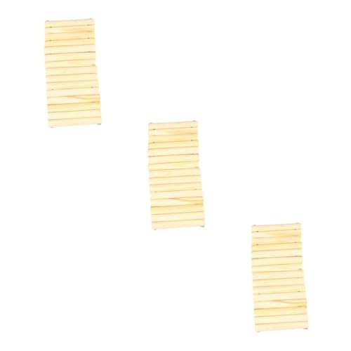 Beaupretty 3 Stücke Hamster Eichhörnchen Käfig Spielzeug Baum Zweig Shelter Pet Tunnel Arch Brücke Blank Holz Arch Kauen Stick von Beaupretty