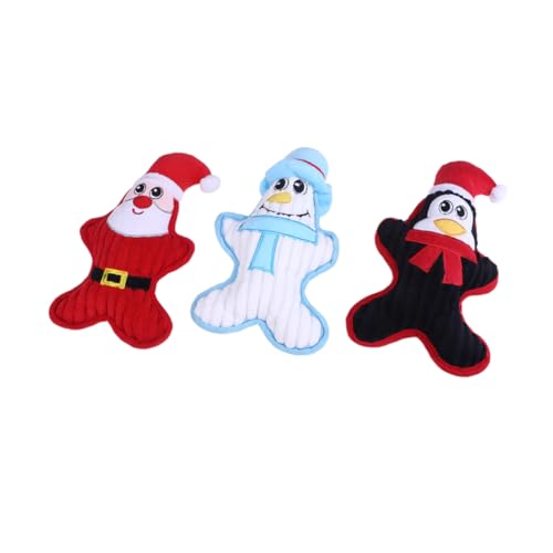 Beaupretty Hundespielzeug Weihnachtskollektion 3-TLG. Sound Bite Toys Plüsch Hundebedarf Haustier Hundespielzeug Set Rot Schwarz Weiß Hundewelpengeschenk Beaupretty Hundespielzeug Weihnachtskollektion 3-TLG. Sound Bite Toys Plüsch Hundebedarf Haustier Hundespielzeug Set Rot Schwarz Weiß Hundewelpengeschenk von Beaupretty
